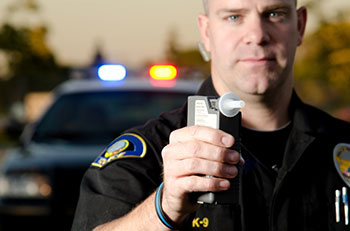 policeman and impaired driver test